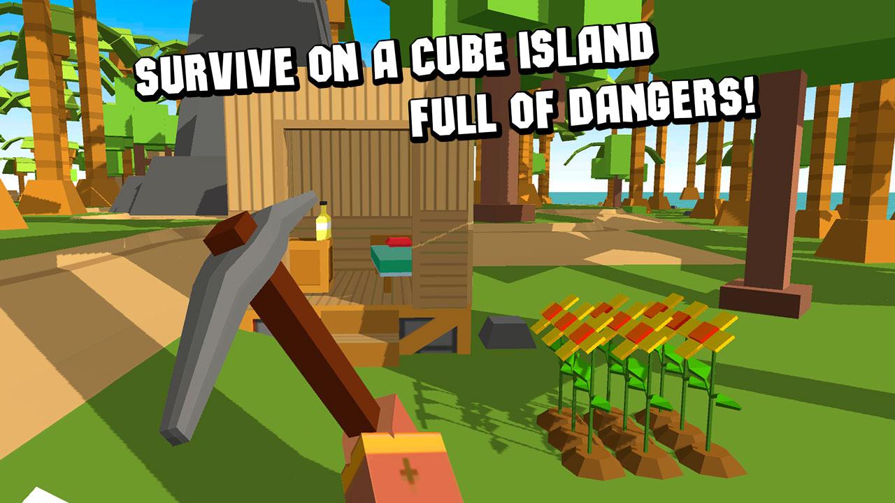 Android application Cube Island Survival Simulator screenshort