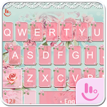 Pink Flower Keyboard Theme Apk