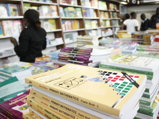 Parents shop for books at a Nairobi bookshop