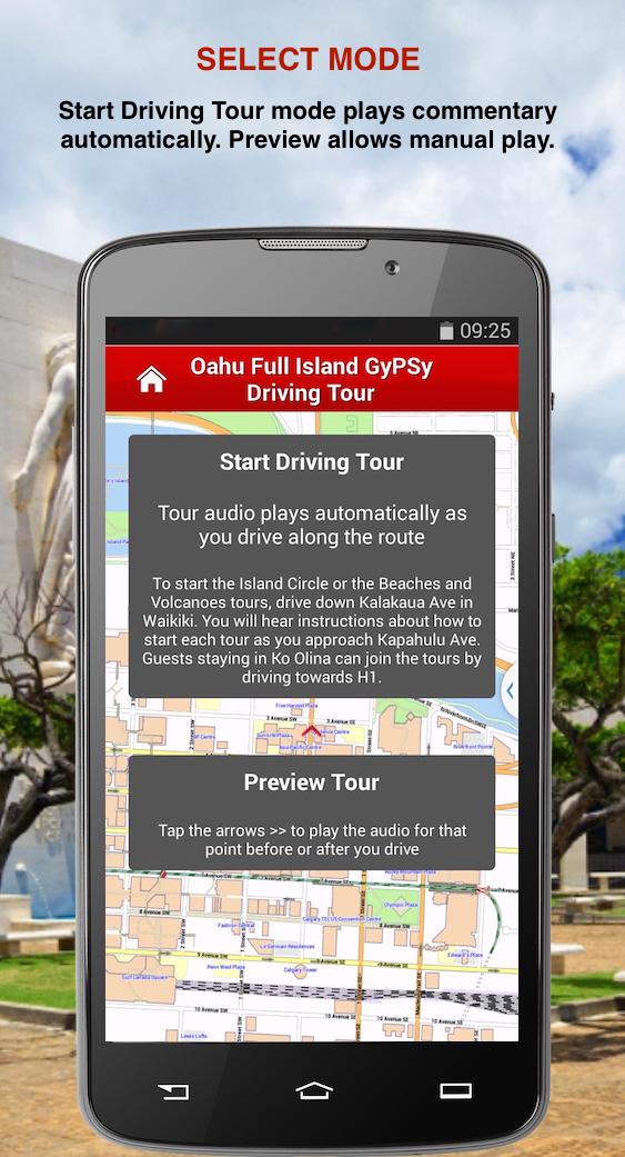 Android application Oahu Full Island GyPSy Tour screenshort