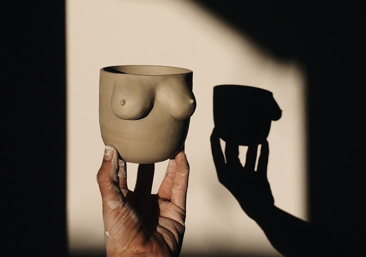 Farah Hernandez's ceramic breast cups.