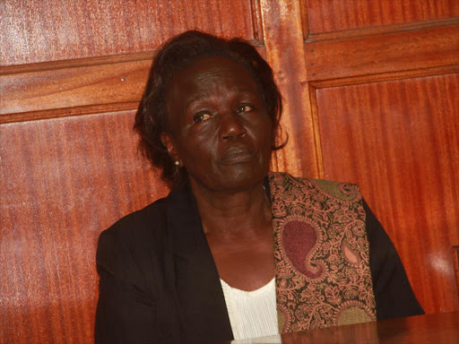 National Olympics Committee-Kenya treasurer Fridah Shiroya at a past appearance before Milimani law court. /PHILIP KAMAKYA