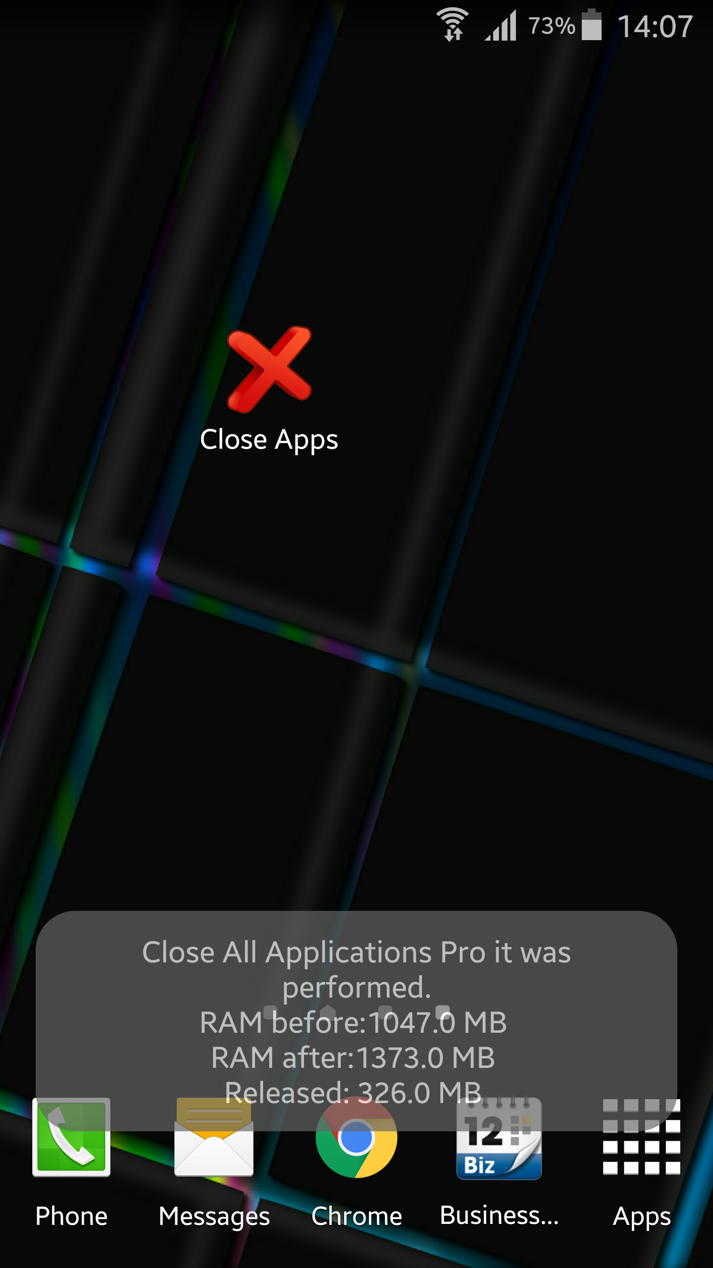 Android application Close ALL Applications PRO screenshort