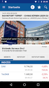 Börse &amp; Aktien - finanzen.net screenshot for Android
