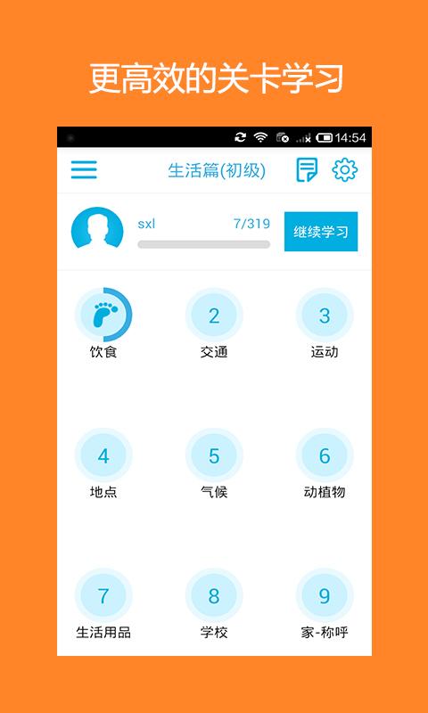 Android application Hello Chinese Words ( Daily ) screenshort
