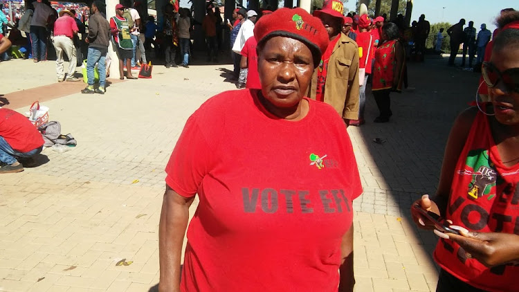 Melita Sebola of Ivory Park says she has faith in the EFF and its leader Julius Malema that the party will uplift the poor.