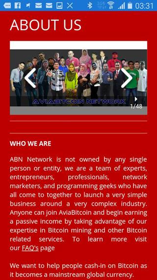 Android application ABN NETWORK screenshort