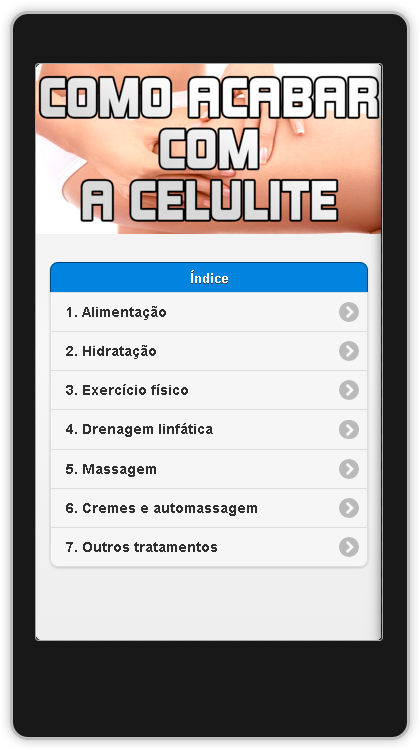 Android application Como Acabar Com a Celulite screenshort