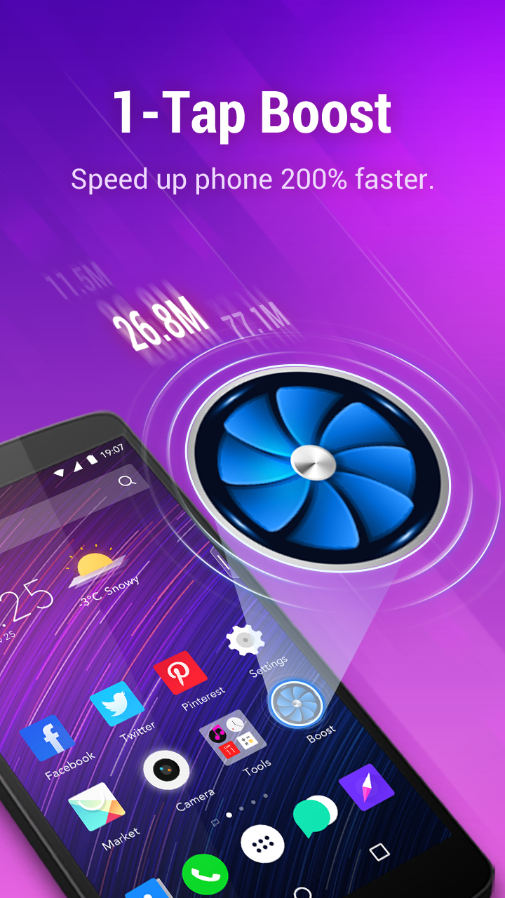 Android application Air Launcher - Boost &amp; Fast screenshort