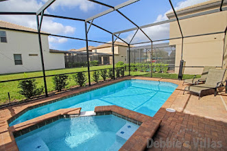 Windsor at Westside villa in Kissimmee with a private west-facing pool and spa