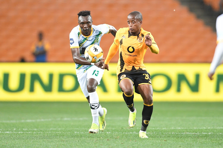 Wandile Duba of Kaizer Chiefs is challenged by John Mwengani of Lamontville Golden Arrows during their DStv Premiership clash at FNB Stadium. Picture: Lefty Shivambu/Gallo Images