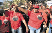 SHOW US THE MONEY:
       Nehawu members protest outside 
      
       Rosebank Clinic in Johannesburg demanding
      
       an 11% salary increase
      
      . 
      PHOTO: ANTONIO MUCHAVE