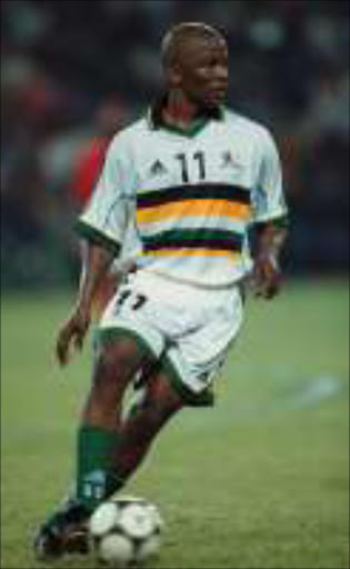 DAZZLER: Former Bafana Bafana midfielder Harold Legodi. 28/06/01. © Sowetan.