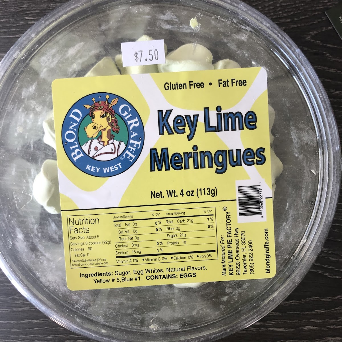 Gluten free key lime meringues