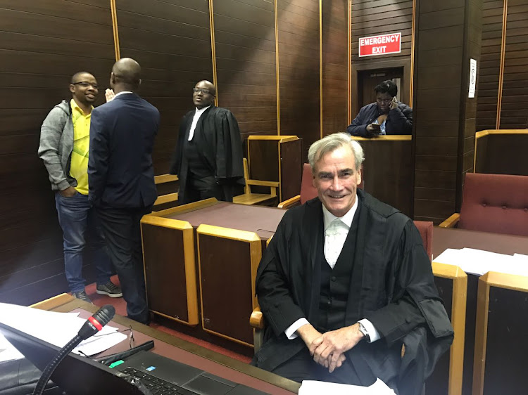 ANC PTT lawyer Advocate Greg Harpur in court for the respondent.