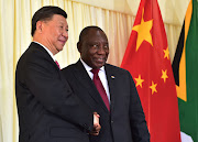 President Cyril Ramaphosa and  President Xi Jinping of the People’s Republic of China.
