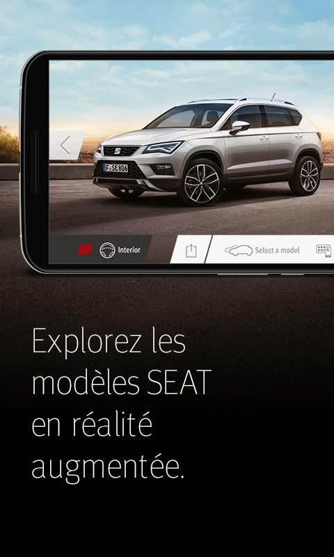 Android application SEAT Augmented Reality screenshort