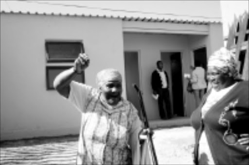 DREAM HOUSE: Florence Mcaza loves it. Pic. Vathiswa Ruselo. 15/07/2008. Sowetan.