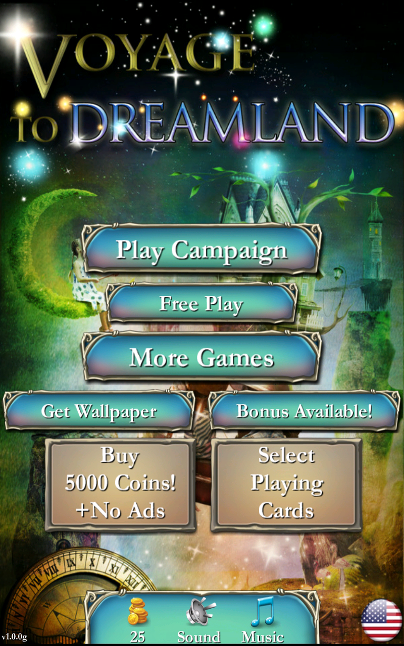 Android application Solitaire: Voyage to Dreamland screenshort