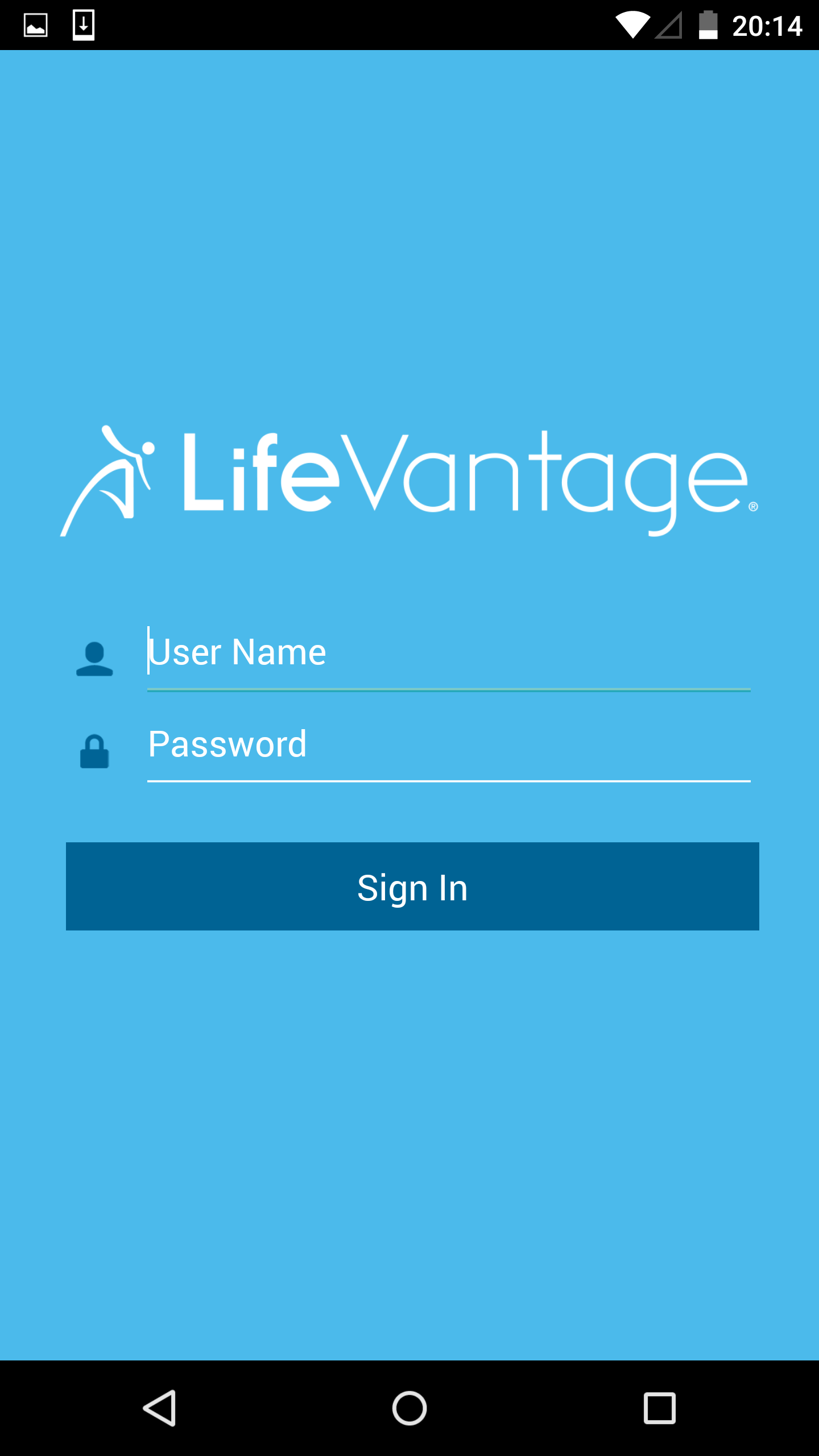 Android application LifeVantage screenshort