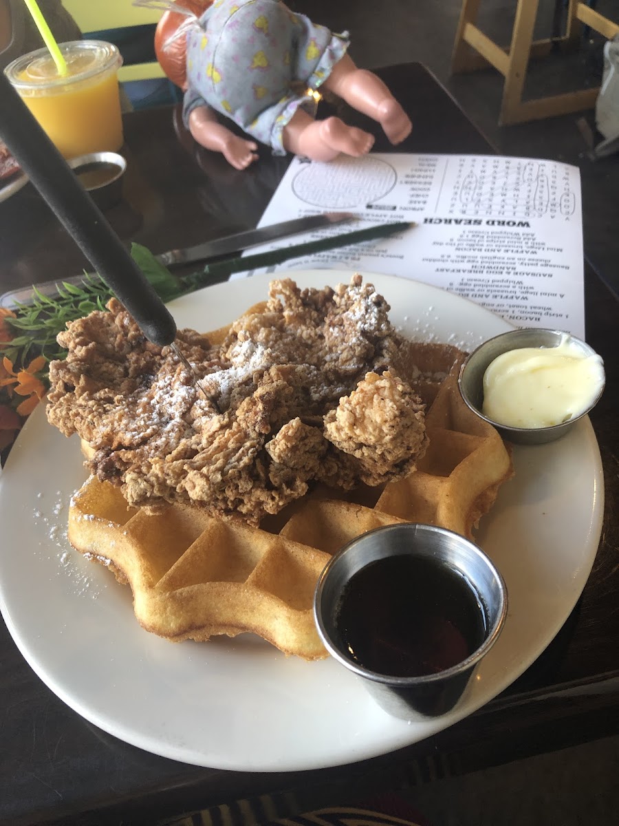 Gluten free chicken & waffles!