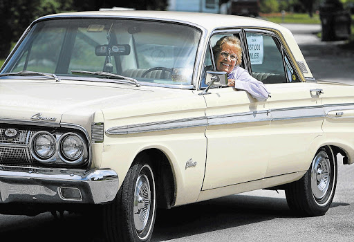 END OF THE ROAD: Rachel Veitch in her 1964 Mercury Comet Caliente Picture: ORLANDO SENTINEL/MCT