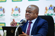 KwaZulu-Natal premier Sihle Zikalala addressing media on Monday. 