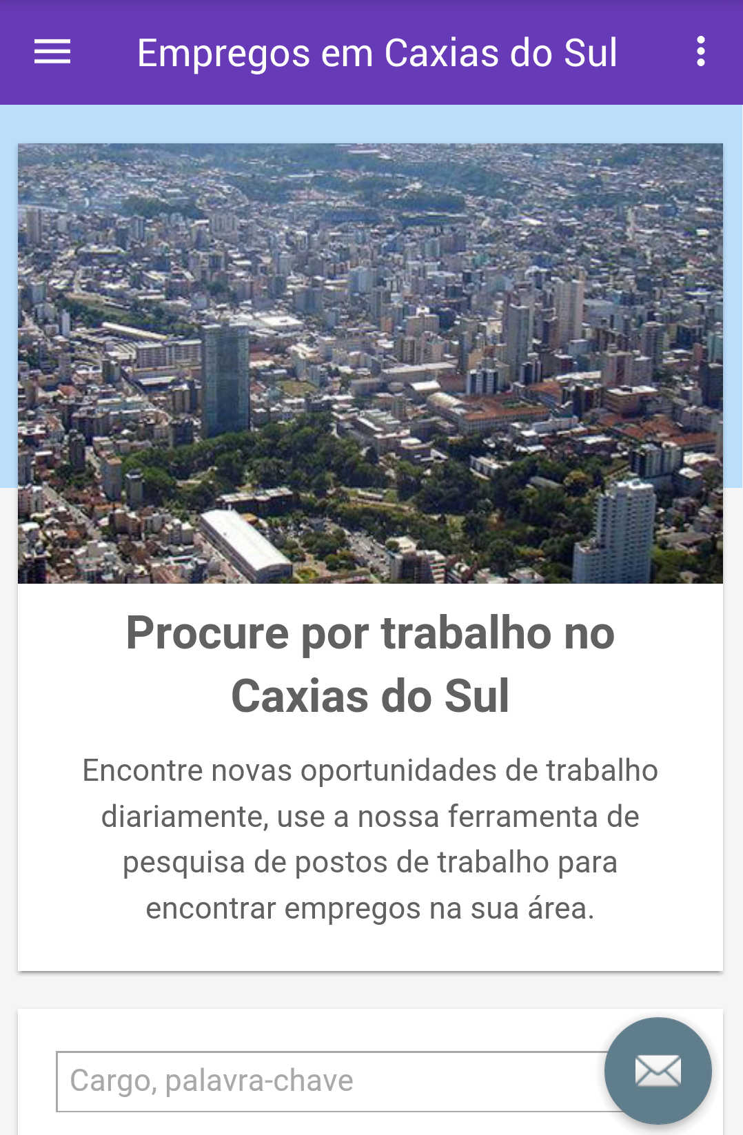 Android application Empregos em Caxias do Sul screenshort