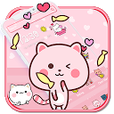 ダウンロード Pink Cute Kitty Cat Theme🐱💟 をインストールする 最新 APK ダウンローダ