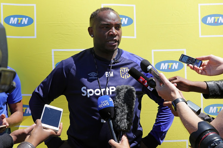 Benni McCarthy, head coach of Cape Town City speaks to the media during the 2017 MTN 8 Cape Town City FC Media Open Day and morning training session at Green Point, Cape Town on 11 October 2017.