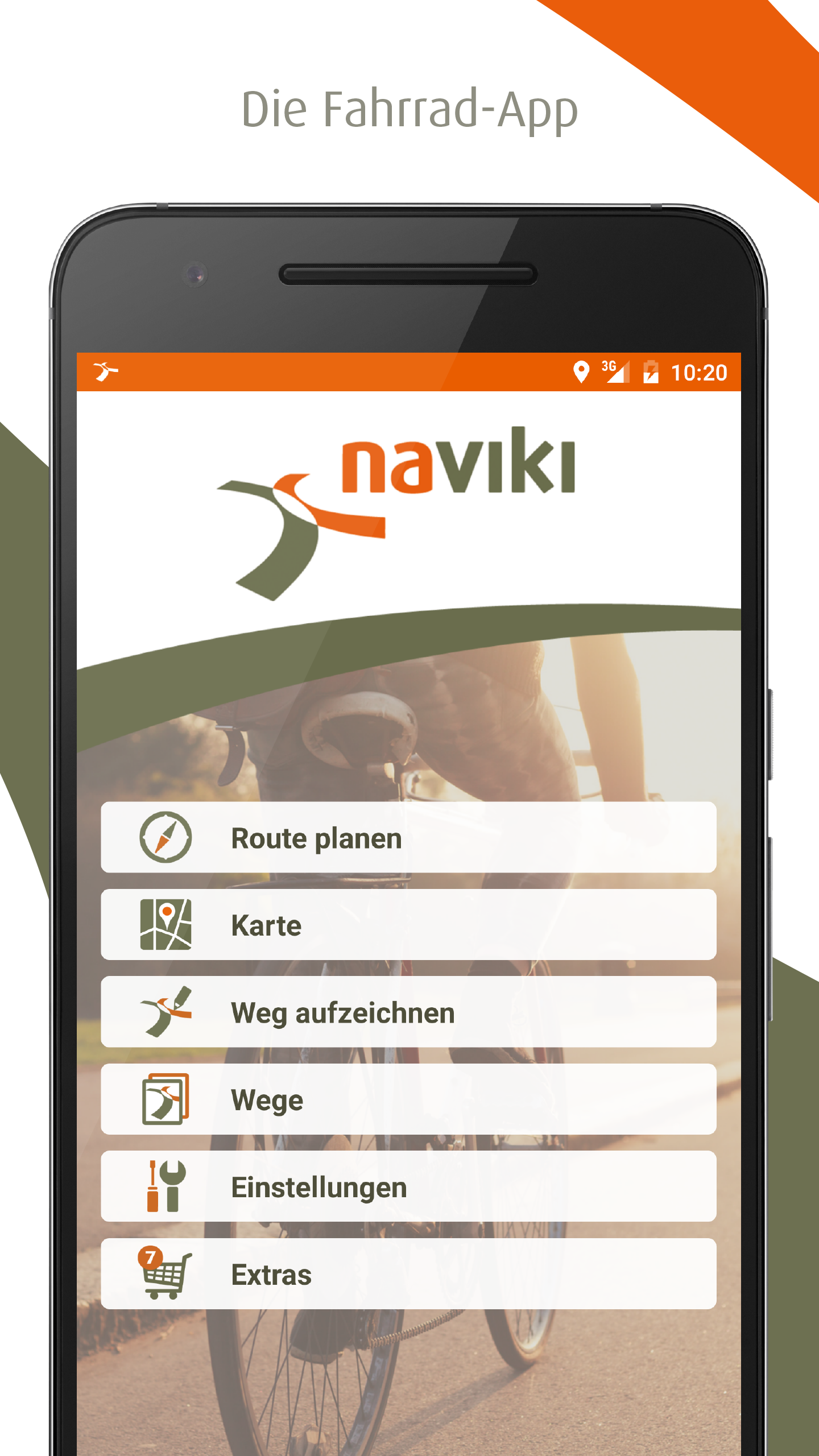 Android application Naviki – Bike navigation screenshort