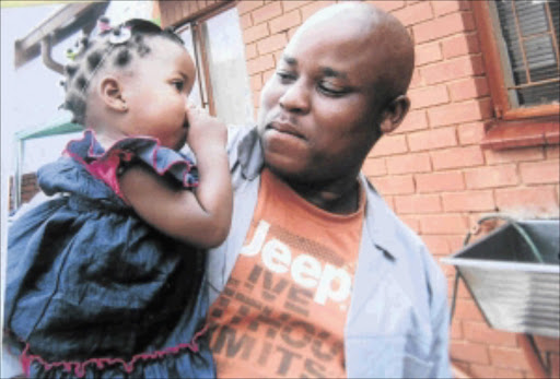 FAMILY TRAGEDY: Lolo Ramotsela of Pretoria shot his wife, stabbed his two-year-old daughter Koketso to death and then hanged himself.