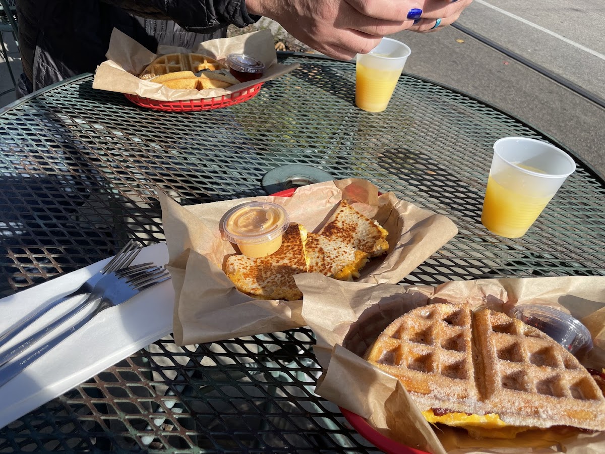 Gluten-Free Waffles at Bedrock Eats and Sweets