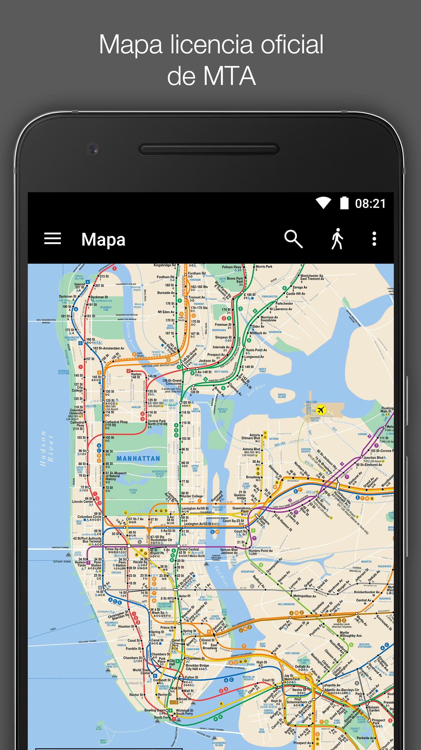 Android application New York Subway – MTA Map NYC screenshort
