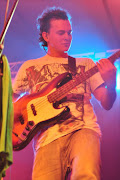 Ryan McArthur, bassist for Captain Stu, plays at Splashy Fen Music Festival 2011.