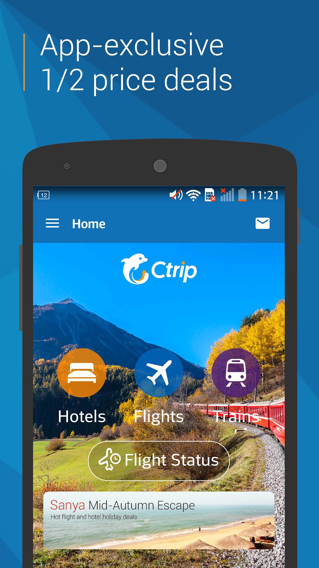 Android application Trip.com: Book Flights, Hotels screenshort