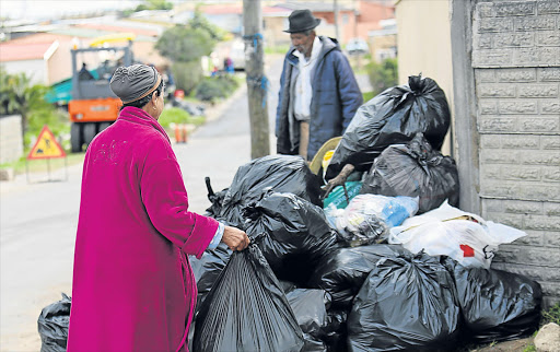 PONGING PILE: Vergenoeg residents are at their wits’ end over BCM’s neglect of cleaning services in their suburb Picture: MARK ANDREWS