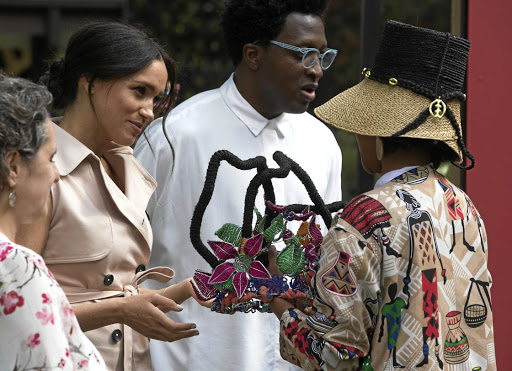 Meghan, Duchess of Sussex, who visited South Africa last year, is one of the most recognised faces to be gifted with a Nikiwe Dlova creation.