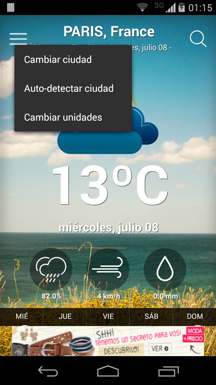 Android application Weather Forecast Accurate Live screenshort