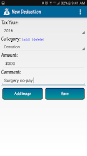 Tax Deduction Tracker screenshot for Android