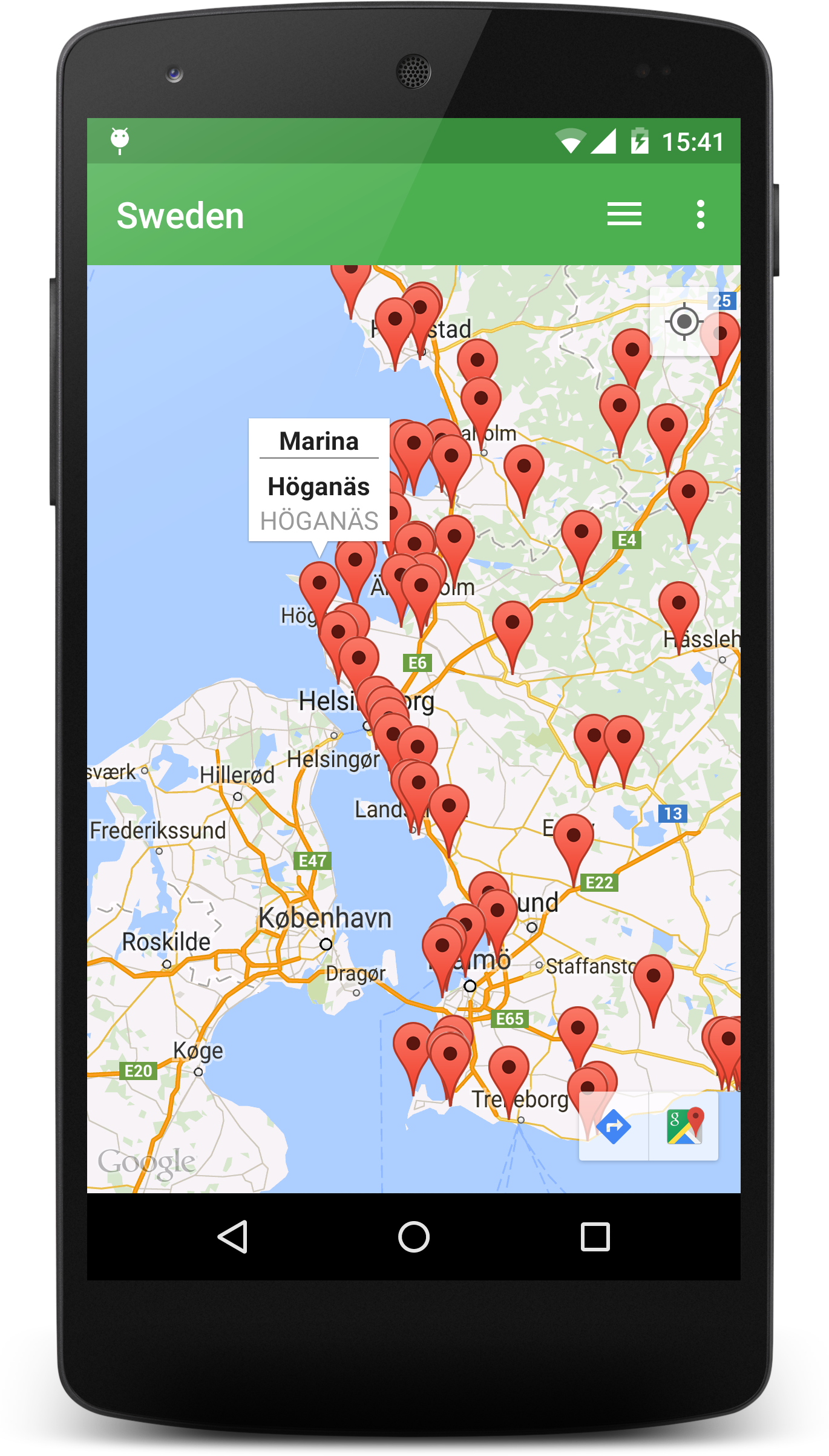 Android application Stellplatz Europe PRO screenshort