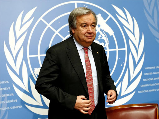 UN secretary general Antonio Guterres