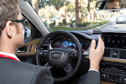 Audi's test cars can maintain a safe distance from the car ahead, and automatically brake, accelerate and steer.