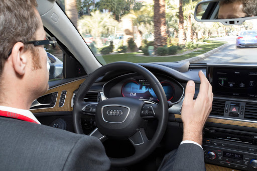 Audi's test cars can maintain a safe distance from the car ahead, and automatically brake, accelerate and steer.