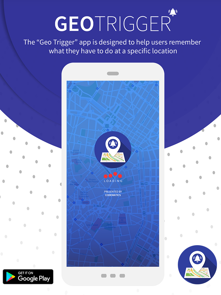 Android application Geo Trigger screenshort
