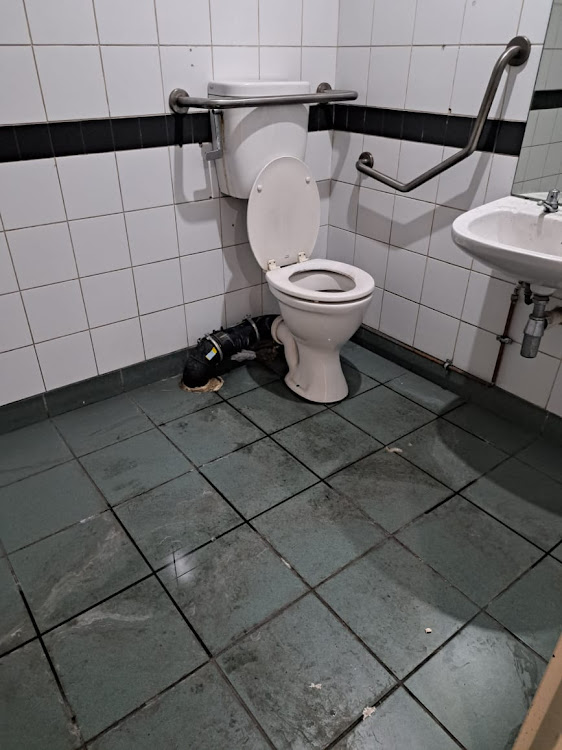 An image taken from one of the toilets at Telkom Towers.