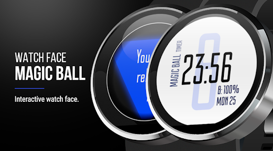 Rich into the future with this magic 8 ball watch face! 