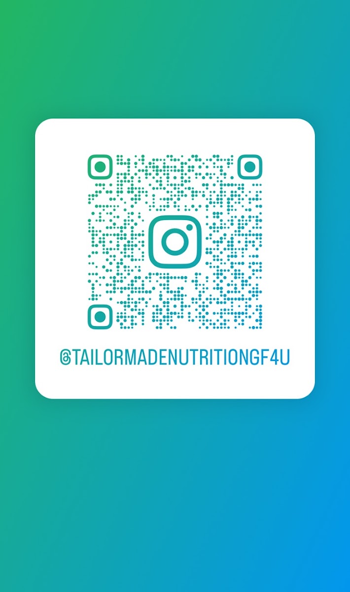 Follow us on Facebook and Instagram for our latest promotions and new in store products @TailorMadeNutritionGF4U