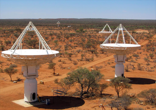 CSIRO's ASKAP antennas at the Murchison Radio-astronomy Observatory in Western Australia, 2010.