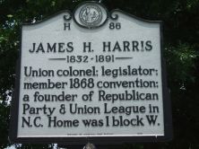 Black legislator & orator; member 1868 convention; a founder of Republican Party & Union League in N.C. Home was 1 block W.Plaque via North Carolina Highway Historical Marker Program, and is used...
